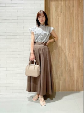 「ボストンバッグ」｜ViS onlineさん（レディース・160cm）の夏コーディネート