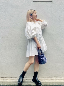 「VIS（ビス）のストレッチツイルショートパンツ（その他パンツ）」を使った、ViS onlineさん（レディース・152cm）の夏コーディネート