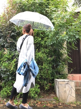 「MAISON DE REEFUR（メゾンドリーファー）のアイテム（長傘）」を使った、seriiinaさん（レディース・158cm）の秋コーディネート