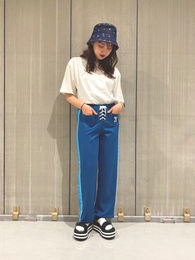 X-girl（エックスガール）の「X-girl × ROXY RETRO BEACH PANTS 