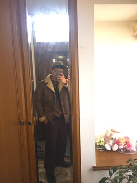 石油王さん（メンズ・170cm）の冬コーディネート