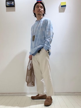 「ITTI（イッチ）のアイテム（アクセサリー）」を使った、suenaga3951さん（メンズ・166cm）の春コーディネート