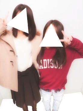 「お気に入りコーデ」｜「アイテム（ダッフルコート）」を使った、  RïNä¨̮さん（レディース・162cm）の冬コーディネート