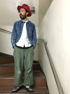 「SASQUATCHfabrix.（サスクワァッチファブリックス）のアイテム」を使った、higeさん（メンズ・174cm）の春コーディネート