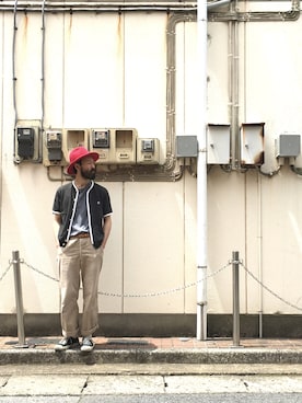 「SASQUATCHfabrix.（サスクワァッチファブリックス）のアイテム」を使った、higeさん（メンズ・174cm）の春コーディネート