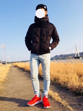 「nike sb 」｜「アイテム（ダウンジャケット/コート）」を使った、matsu63さん（メンズ・175cm）の春コーディネート