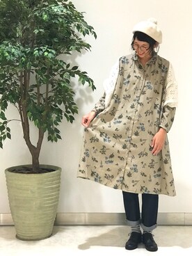 うーさん ☁︎ 。さん（レディース・165cm）の秋コーディネート