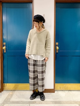 うーさん ☁︎ 。さん（レディース・165cm）の秋コーディネート