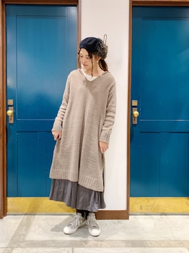 うーさん ☁︎ 。さん（レディース・165cm）の冬コーディネート