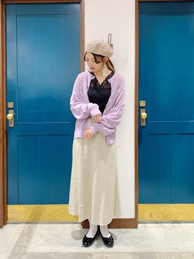 うーさん ☁︎ 。さん（レディース・165cm）の春コーディネート