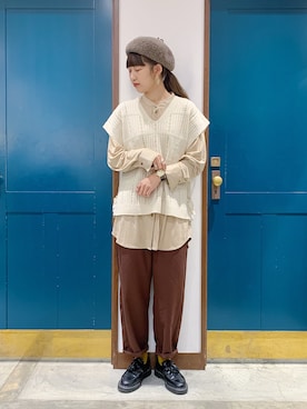 うーさん ☁︎ 。さん（レディース・166cm）の冬コーディネート
