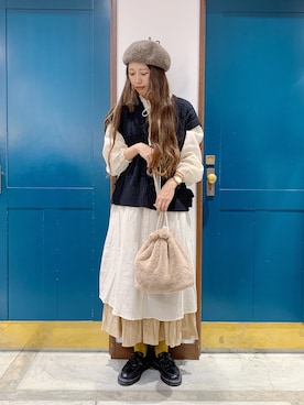 うーさん ☁︎ 。さん（レディース・166cm）の冬コーディネート