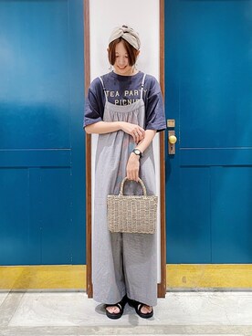 うーさん ☁︎ 。さん（レディース・166cm）の春コーディネート