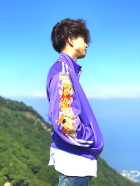「doublet（ダブレット）のアイテム（ナイロンジャケット）」を使った、SShun1さん（メンズ・173cm）の夏コーディネート