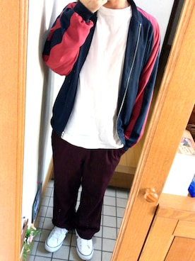 「Lui's（ルイス）のアイテム（MA-1）」を使った、Yukkiさん（メンズ・165cm）の秋コーディネート