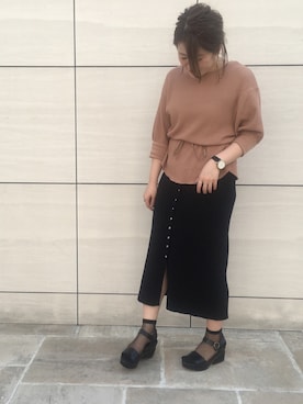 「SALA（サラ）のアイテム」を使った、misさん（レディース・153cm）の春コーディネート