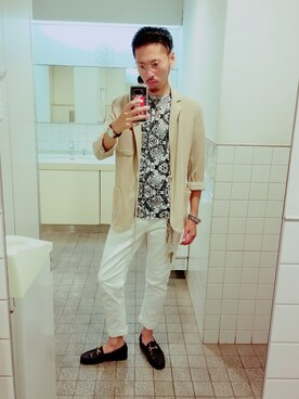 「cloudy cloudy（クラウディクラウディ）のアイテム」を使った、Y-DRAGONさん（メンズ・176cm）の夏コーディネート