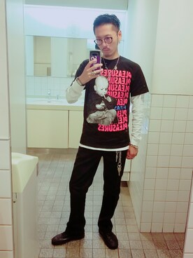 「Dear Buddy（ディアバディ）のアイテム」を使った、Y-DRAGONさん（メンズ・176cm）の秋コーディネート