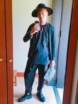 「Gabor（ガボール）のアイテム」を使った、Y-DRAGONさん（メンズ・176cm）の夏コーディネート