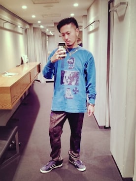 「GIVENCHY（ジバンシイ）のアイテム（アクセサリー）」を使った、Y-DRAGONさん（メンズ・176cm）の夏コーディネート