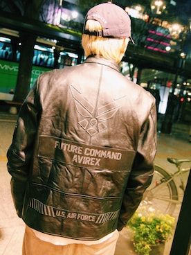 「スタッフセンバツ」｜「アイテム（ライダースジャケット）」を使った、わたるさん（メンズ・173cm）の春コーディネート