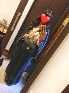 「大人カジュアルコーデ」｜「アイテム（ライダースジャケット）」を使った、kot_neeeさん（レディース・153cm）の秋コーディネート