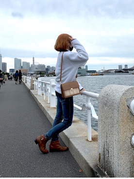 「SpRay PREMIUM（スプレイプレミアム）のアイテム（パンツ）」を使った、Beautiful Skyさん（レディース・153cm）の秋コーディネート
