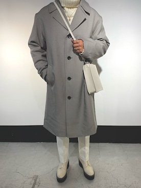 「GU（ジーユー）のアイテム（ダッフルコート）」を使った、gaii2002さん（メンズ・174cm）の冬コーディネート