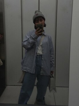 「韓国好きな人と繋がりたい」｜「アイテム（ニットキャップ/ビーニー）」を使った、희망さん（レディース・152cm）の夏コーディネート
