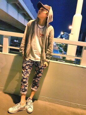 「ROTHCO（ロスコ）のアイテム（キャップ）」を使った、¥u-Ta📲👾さん（メンズ・175cm）の夏コーディネート
