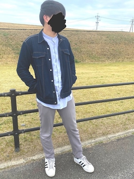 「MORGAN（モルガン）のアイテム」を使った、yukiさん（メンズ・178cm）の春コーディネート