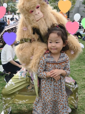 「BONTON（ボントン）のアイテム」を使った、hibiscus さん（キッズ・110cm）の秋コーディネート