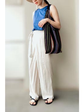 希々さん（レディース・157cm）の夏コーディネート