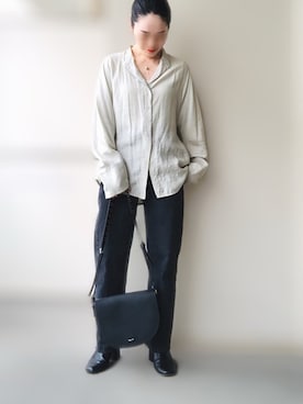 TODAYFUL - TODAYFUL スタンドカラーシルケットシャツ TODAYFUL（トゥデイフル）の「スタンドカラーシルケットシャツ