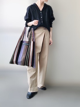 希々さん（レディース・157cm）の春コーディネート