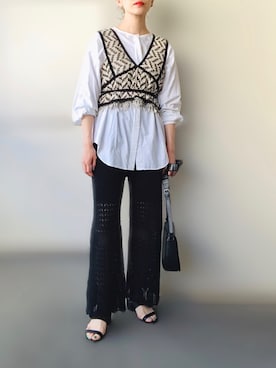 希々さん（レディース・157cm）の春コーディネート