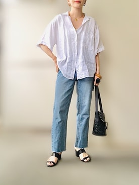 「アイテム（ピアス（両耳用））」を使った、希々さん（レディース・157cm・30代）の夏コーディネート