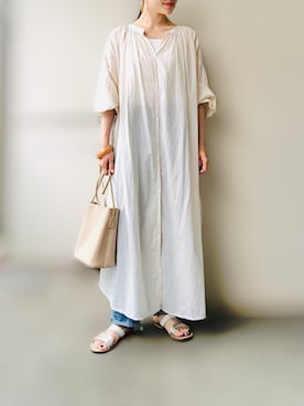 希々さん（レディース・157cm）の夏コーディネート