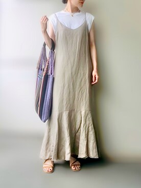 希々さん（レディース・157cm）の夏コーディネート