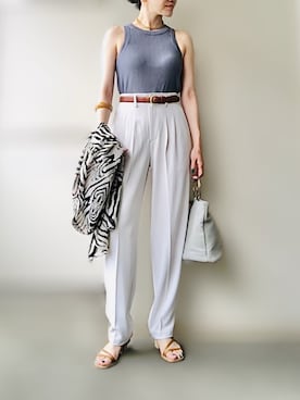 希々さん（レディース・157cm）の夏コーディネート