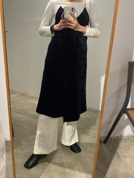 「Simplicite（サンプリシテ）のアイテム（ワンピース/ドレス）」を使った、eikoさん（レディース・160cm）の冬コーディネート