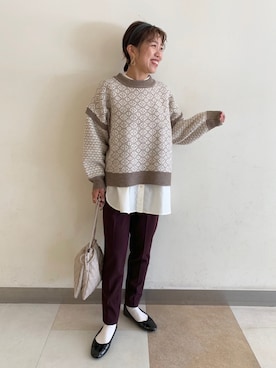 MiCAさん（レディース・155cm）の冬コーディネート