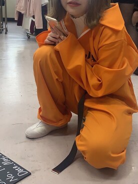 オレンジ系のアイテムを使った 囚人服 の人気ファッションコーディネート Wear
