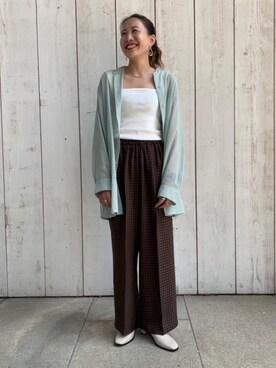 MAI SUZUKIさん（レディース・160cm）の夏コーディネート