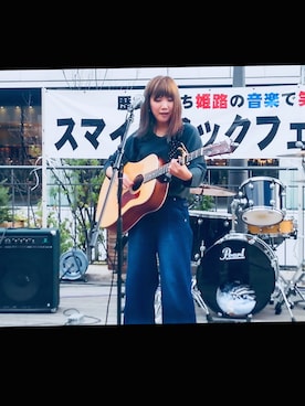 「adonis green（アドニスグリーン）のアイテム」を使った、中村利紗さん（レディース・158cm）の冬コーディネート