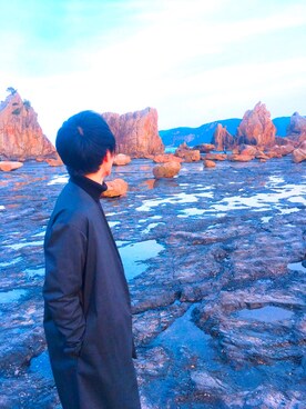 「HARE（ハレ）のアイテム（その他アウター）」を使った、yodaさん（メンズ・171cm）の冬コーディネート