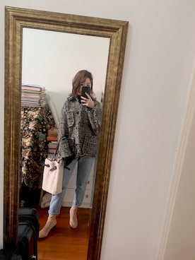 「CLANE（クラネ）のアイテム（ブルゾン）」を使った、Mio哥哥さん（レディース・160cm）の冬コーディネート