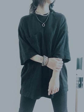 「UNIQLO（ユニクロ）のWOMEN ウルトラストレッチジーンズ（デニムパンツ）」を使った、おゆ(　˙-˙　)さん（レディース・163cm）の夏コーディネート