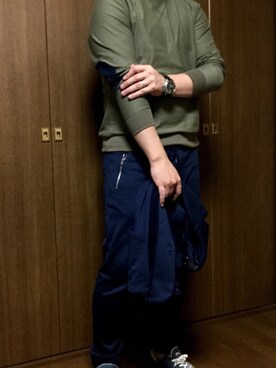 「PANERAI（パネライ）のアイテム（腕時計）」を使った、takuya0124さん（メンズ・174cm）の冬コーディネート