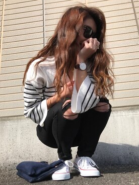 「spice edition（スパイスエディション）のアイテム（クラッチバッグ）」を使った、mizuki.jさん（レディース・153cm）の冬コーディネート
